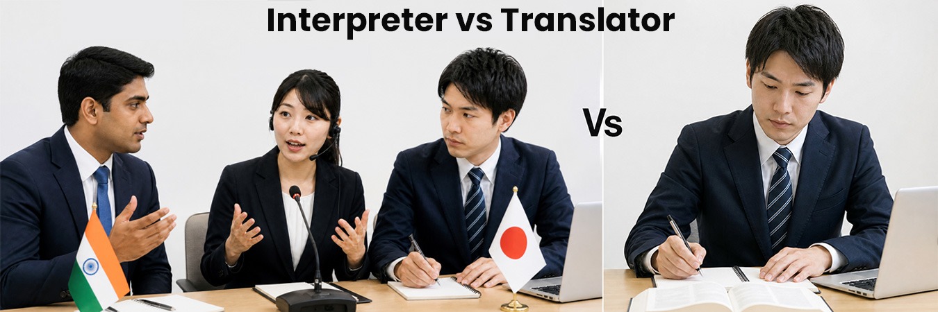 Japanese Interpreter vs Japanese Translator